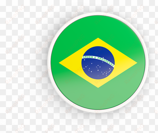 illustration of flag of brazil - brazil flag icon round