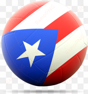 illustration of flag of puerto rico - puerto rico volleyball logo