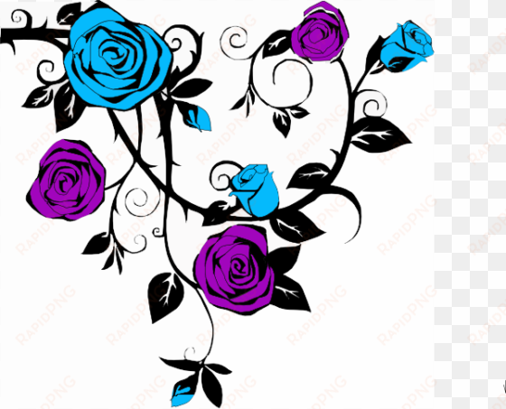 illustration of two purple roses on a white background - happy wedding anniversary aunt and uncle