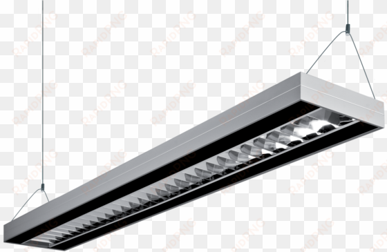 illustrative photo of luminaire - hanging fluorescent lights