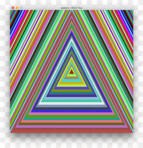 i'm a big triangle enthusiast so i wanted to create - trippy triangles