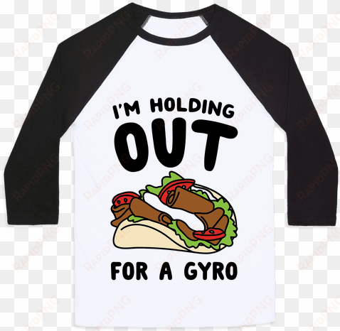i'm holding out for a gyro baseball tee - aot shirts