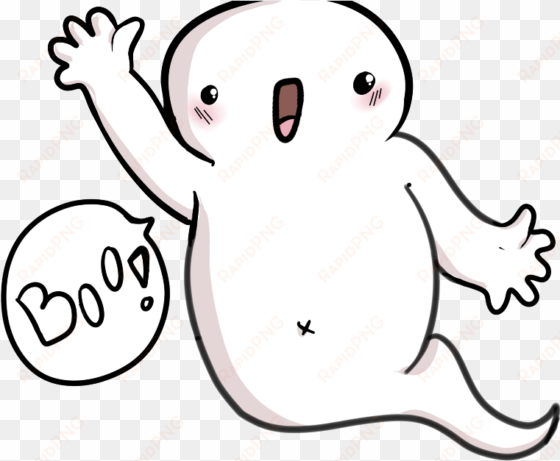 I'm Looking For A Drawing Of A Cute Ghost - Cute Ghost Drawing Png transparent png image