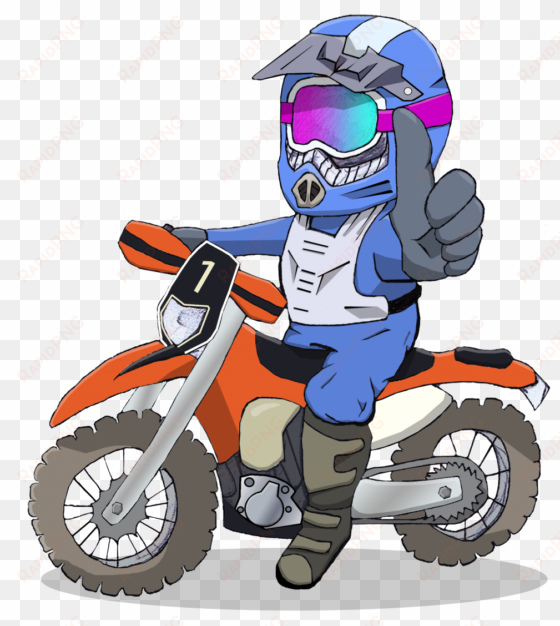 image 1706997 - cartoon dirt bike rider