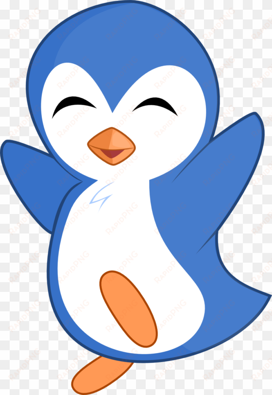 image - blue penguin drawing