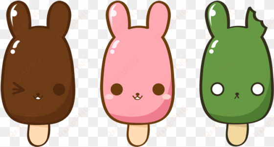 image bunnies by yume fran deviantart com on - kawaii popsicles