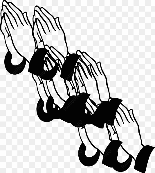 image download hand clip art at clker com vector - praying hands pillow case