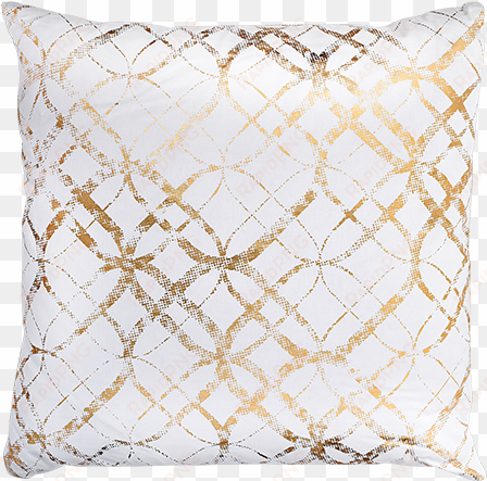 image for 20x20" white decorative pillow with yellow - cushion