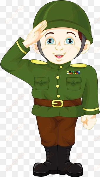 image free download cartoon military saluting soldiers - salute cartoon png