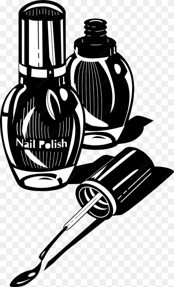 image free stock free stock photo illustration of bottles - nail polish black and white