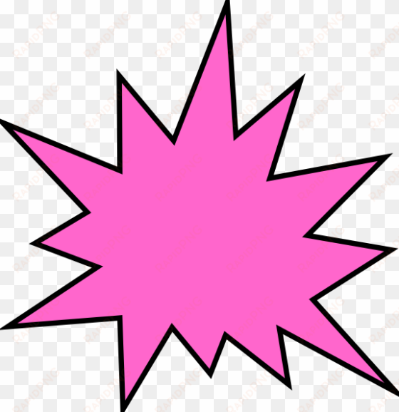 image freeuse download pink star burst clip art at - comic book star png