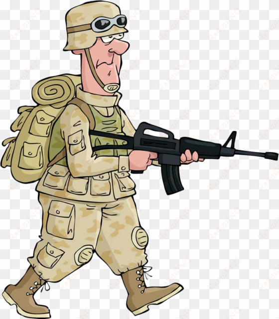 image library cartoon royalty free royaltyfree transprent - army soldier cartoon drawing