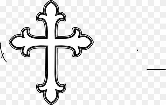 image library church cross clipart - cross clipart black and white