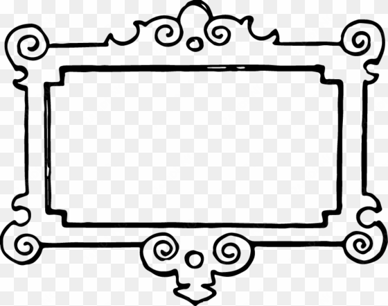 image library library banner clipart black and white - black and white picture frame clipart