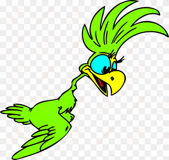 image library parrot bird animated film free commercial - cartoon green parrot png