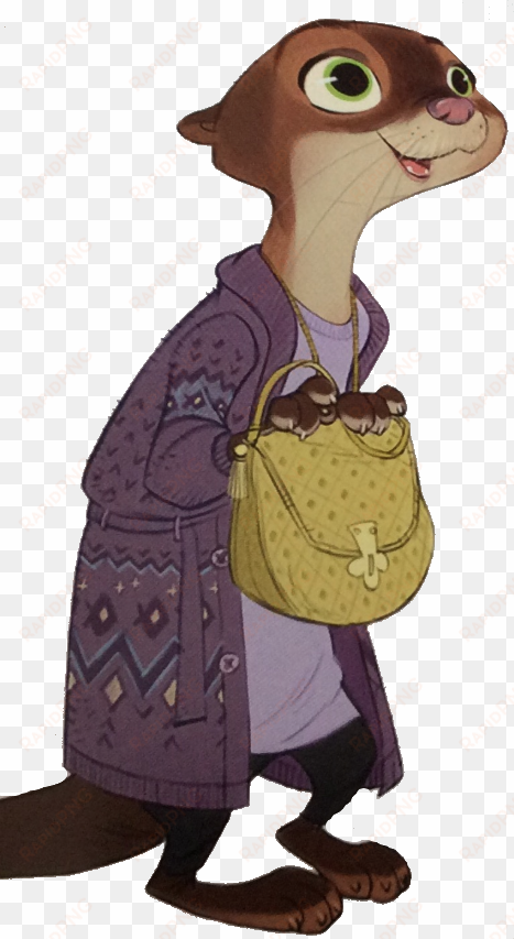 image mrs otterton transparentpng zootopia wiki - zootopia characters mrs otterton