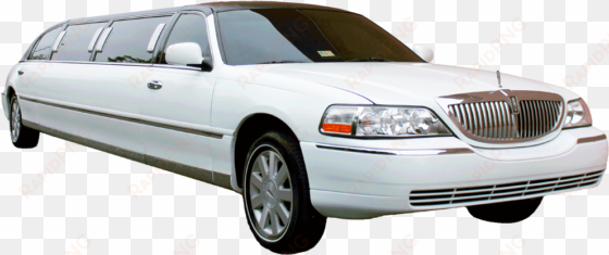image of a white lincoln town car stretch limo with - lincoln town car limousine png