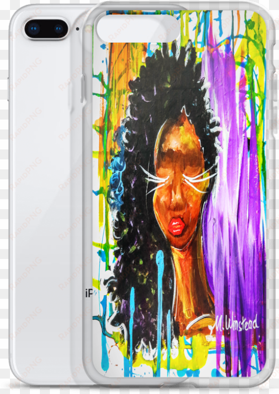 image of "melanin queen" cellphone case " - mobile phone case