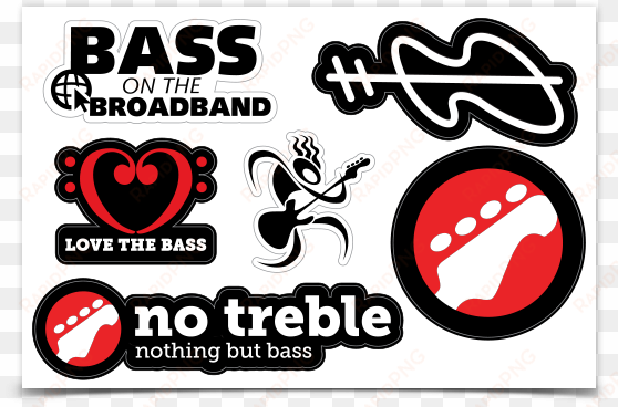 image of no treble/bass on the broadband sticker sheet - all about that bass