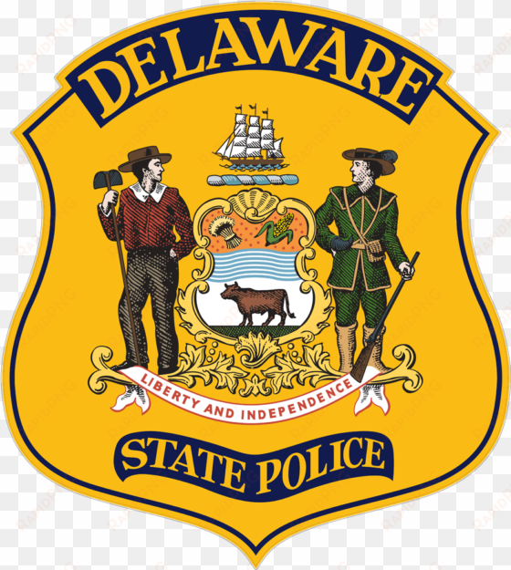 image of the delaware delaware state police badge - delaware state trooper logo