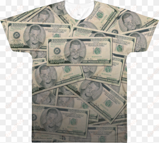 image of yeezy million dollar bill shirt - cash