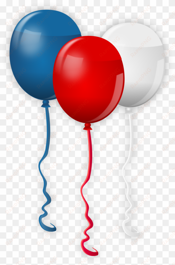 image - red white and blue balloons png