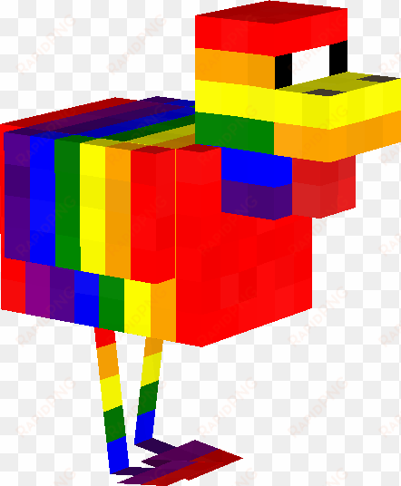 image result for minecraft rainbow chicken rainbow - chicken minecraft rainbow