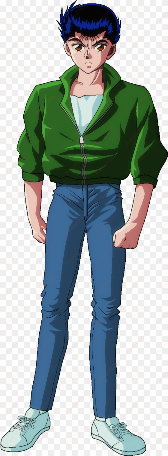 image result for yusuke urameshi yuyu hakusho, green - yu yu hakusho yusuke jeans