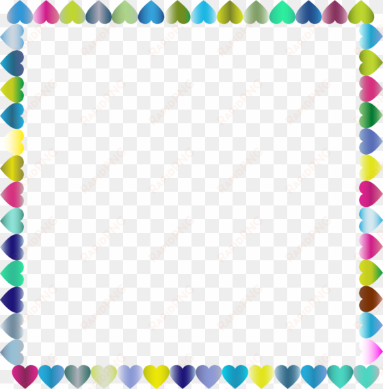 image royalty free stock prismatic hearts big image - easter a4 page borders