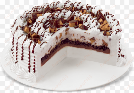 image transparent reese s peanut butter cups blizzard - dairy queen reese's blizzard cake