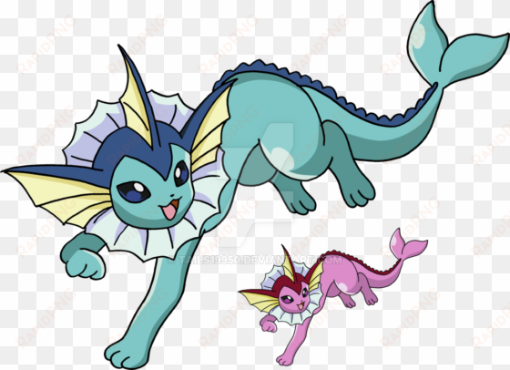 image transparent stock art v by tails on deviantart - pokemon vaporeon by tails19950 deviantart