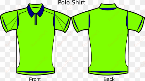 image - yellow green polo shirt