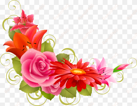 imagenes de flores animadas infantiles - flowers for card design