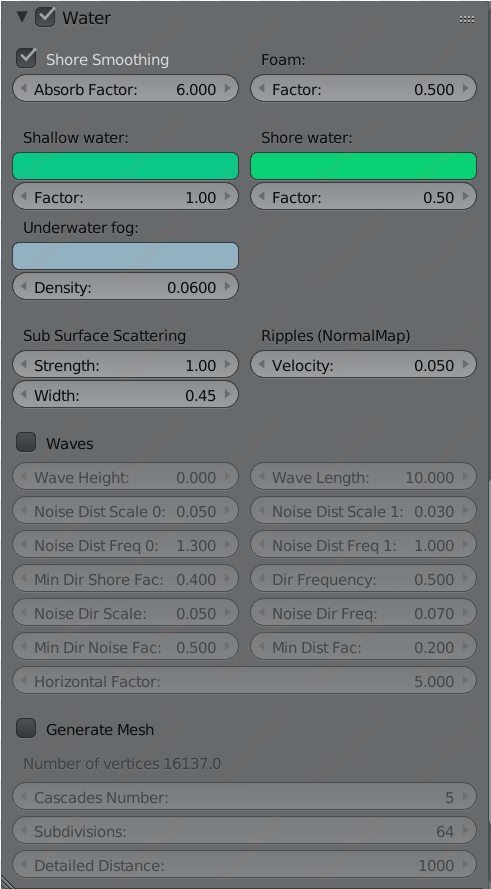 images/water material setup - water