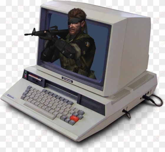 imagine metal gear solid - vintage computer png