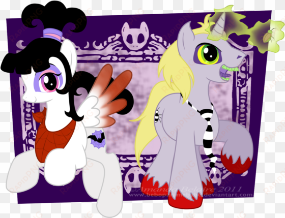 immortaltanuki, beetlejuice, lydia deetz, ponified, - my little pony: friendship is magic