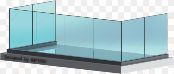imperio a series framless glass railings - glass railing png