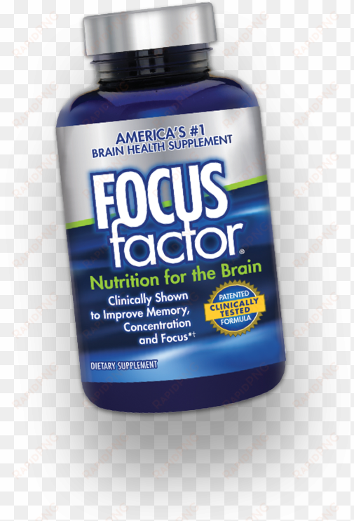 improves memory, concentration & focus - focus factor brain & vision supplement (120 count)