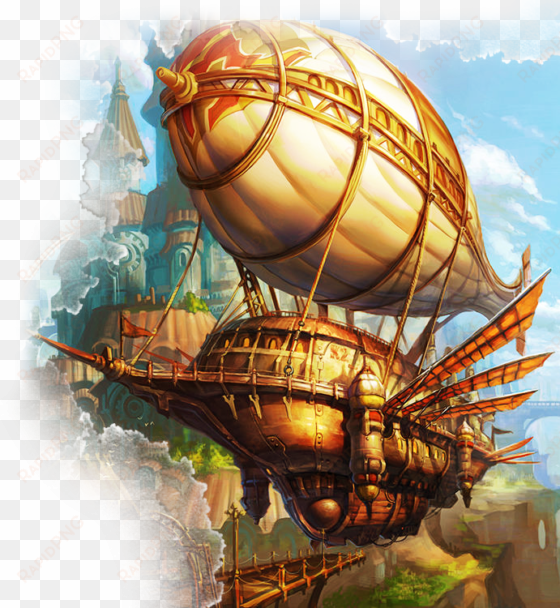 improves the speed of zeppelin by 2 miles per hour - steampunk art airship