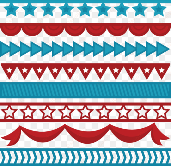 independence cut files for scrapbooking th of - 4th of july borders transparent