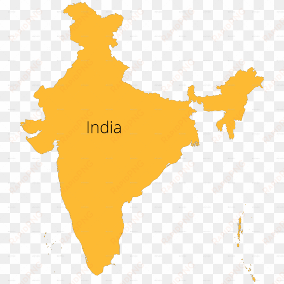 india transparent outline - up in india map