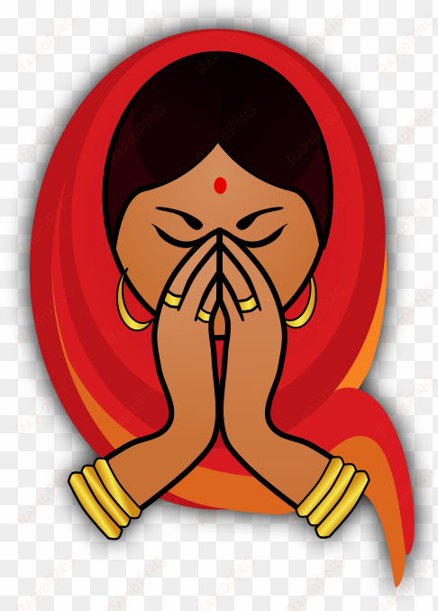 indian cuisine namaste download drawing - namaste clipart