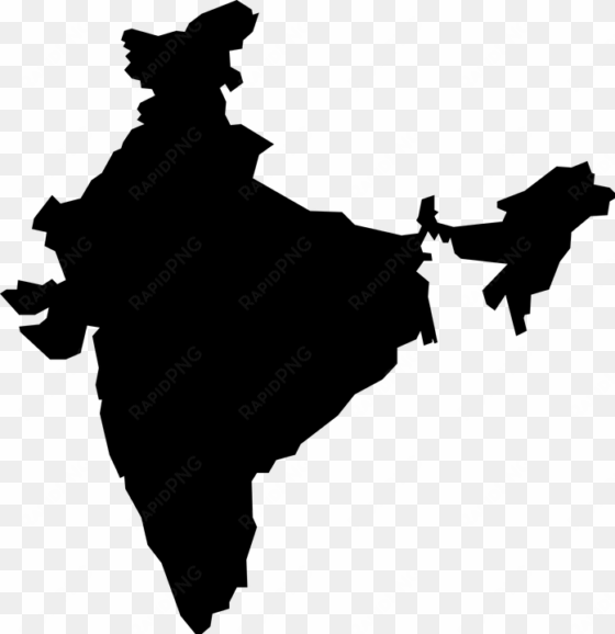 indian silhouette images at getdrawings - india map vector png