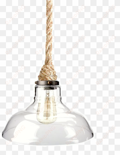 industrial glass rope pendant - retro led glass ceiling light vintage chandelier pendant