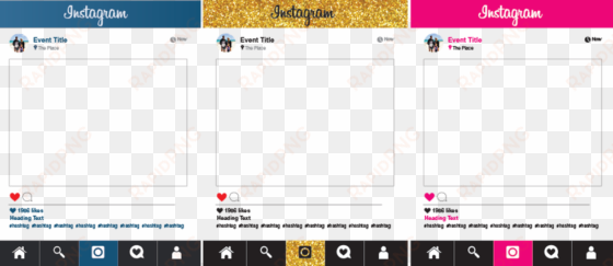 instagram frame png clip library download - transparent instagram frame png