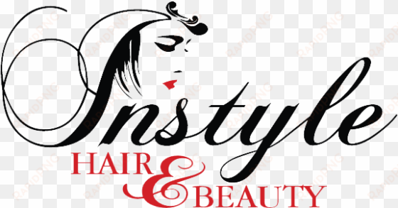 instyle beauty salon hairdresser - beauty hair salon logo