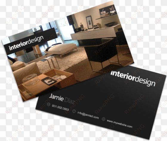 interior designer business cards examples - interior design visiting card vector