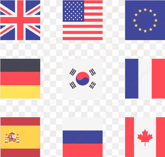 international flags - square flag icons