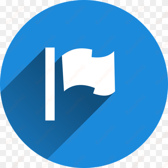 internet website icons - blue flag icon png