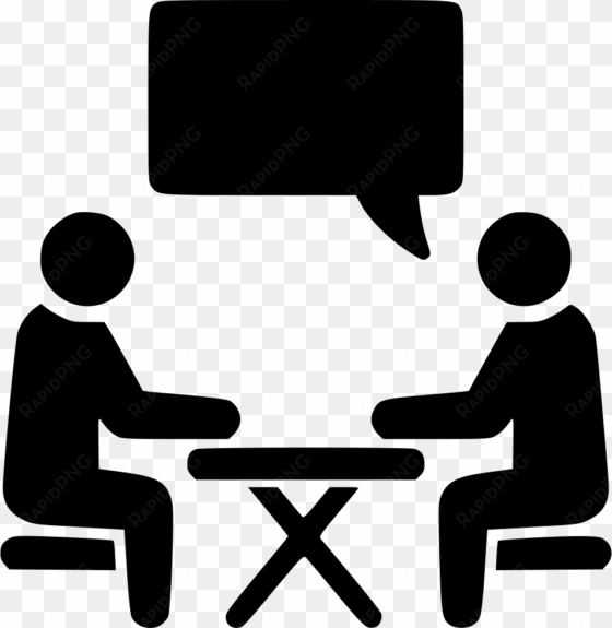 interview chat conversation job hire comments - face to face icon